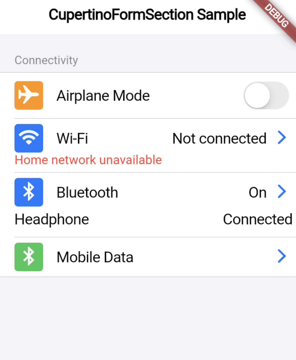 Creating iOS-Style Forms in Flutter Using CupertinoFormRow